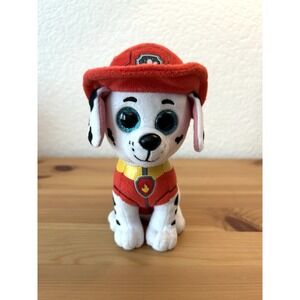 Marshall Paw Patrol plush 6" EUC Ty Toys Marshall Fire Dog Dalmatian